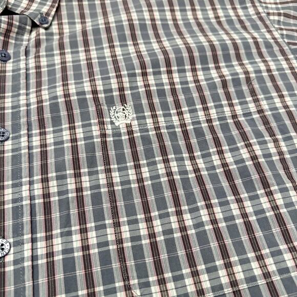 Cinch Shirt Mens XL Gray Pink Plaid Button Down Long Sleeve Western Rodeo Cowboy - Picture 4 of 12